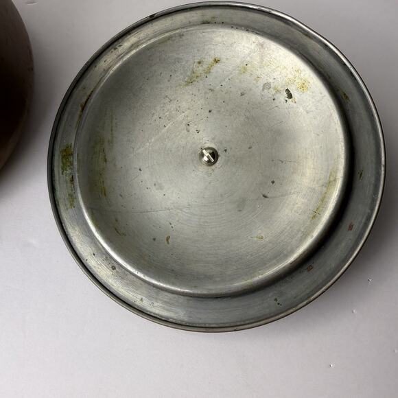 DOUBLE BOILER CERAMIC LINED COPPER BRASS VINTAGE - Picture 9 of 14